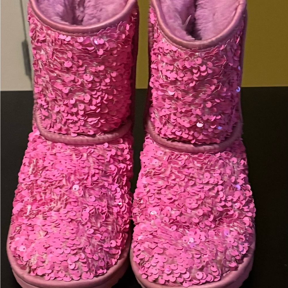 UGG Pink Sequin Boots